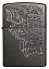 Зажигалка ZIPPO Classic с покрытием Gray, латунь/сталь, серая, матовая, 38x13x57 мм