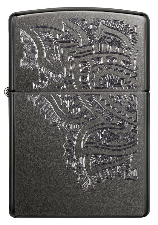 Зажигалка ZIPPO Classic с покрытием Gray, латунь/сталь, серая, матовая, 38x13x57 мм