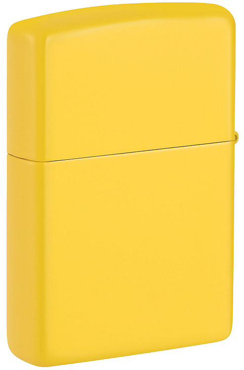 Зажигалка ZIPPO Classic с покрытием Sunflower, латунь/сталь, желтая, глянцевая, 38x13x57 мм