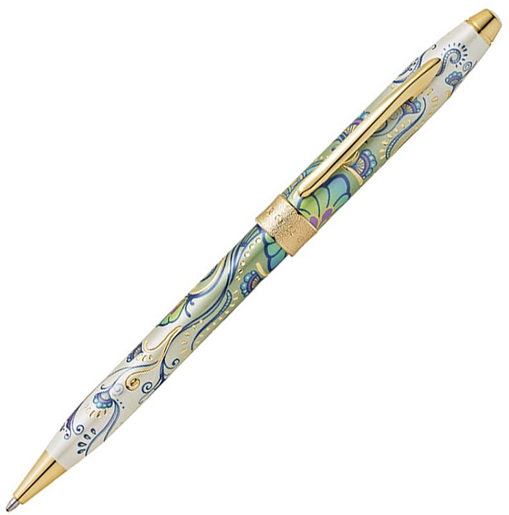 Шариковая ручка Cross Botanica. Цвет - "Зеленая лилия"