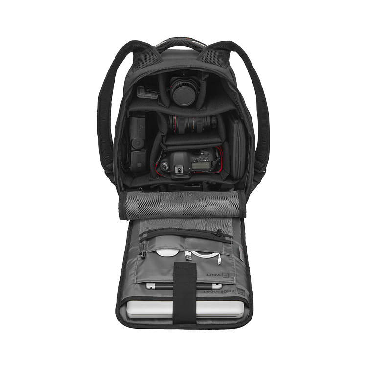 Рюкзак для фотоаппарата WENGER 14'', черный, полиэстер, 31 x 18 x 44 см, 12 л