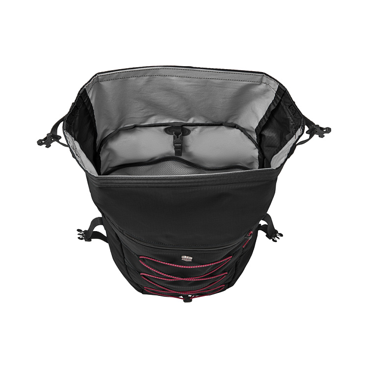 Рюкзак VICTORINOX Altmont Active L.W. Rolltop Backpack, чёрный, 100% нейлон, 30x19x46 см, 20 л