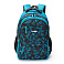 Рюкзак TORBER CLASS X, голубой с орнаментом, полиэстер, 45 x 30 x 18 см + Пенал в подарок!