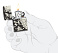 Зажигалка ZIPPO Pirates Treasure с покрытием High Polish Black, латунь/сталь, черная, 38x13x57 мм