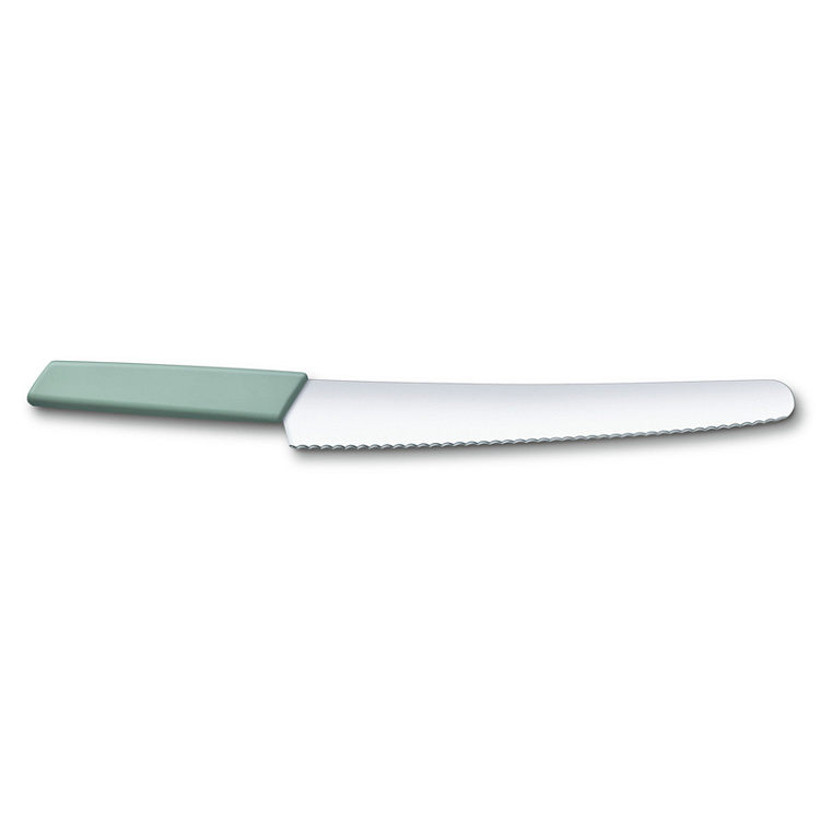 Нож для хлеба и выпечки VICTORINOX Swiss Modern, 26 см, сталь/синтетический материал, аквамариновый