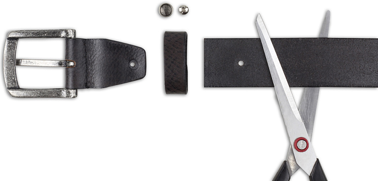 Ремень KLONDIKE Creek, односторонний, натуральная воловья кожа, цвет серый, 90 х 4 см