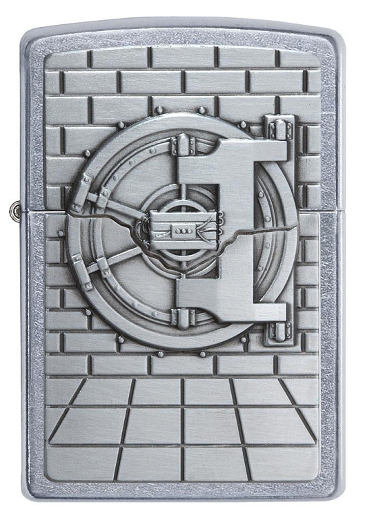 Зажигалка ZIPPO Classic с покрытием Street Chrome™,  латунь/сталь, серебристая, матовая, 38x13x57 мм