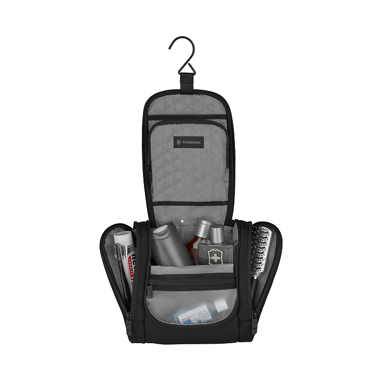Несессер VICTORINOX TA 5.0 с крючком для подвешивания, чёрный, нейлон, 24x11x23 см, 6 л