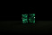 Зажигалка ZIPPO Pattern с покрытием Glow In The Dark Green, латунь/сталь, черно-зеленая, 38x13x57 мм