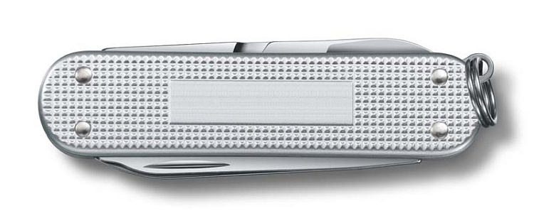 Нож-брелок VICTORINOX Classic Alox, 58 мм, 5 функций, алюминиевая рукоять, серебристый
