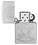 Зажигалка ZIPPO Vintage Dance с покрытием Satin Chrome, латунь/сталь, серебристая, 38x13x57 мм
