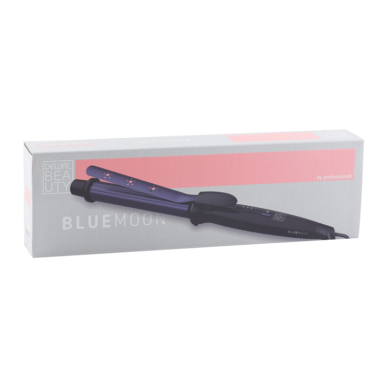 Плойка для волос DEWAL BEAUTY Blue Moon, 25 мм, черная