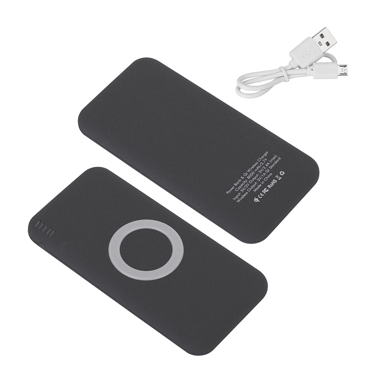Набор "Камень" на 2 предмета, 8000 mAh /16Gb, с покрытием soft grip