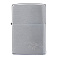 Зажигалка ZIPPO с покрытием Brushed Chrome,латунь/сталь, серебристая, 38x13x57 мм