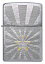 Зажигалка ZIPPO Star Design с покрытием Brushed Chrome, латунь/сталь, серебристая, 36x13x57 мм