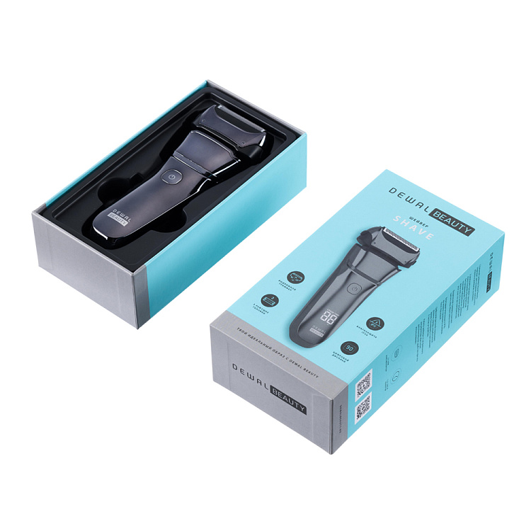 Шейвер для проработки контуров и бороды/бритья DEWAL BEAUTY Shave, цвет gunmetal
