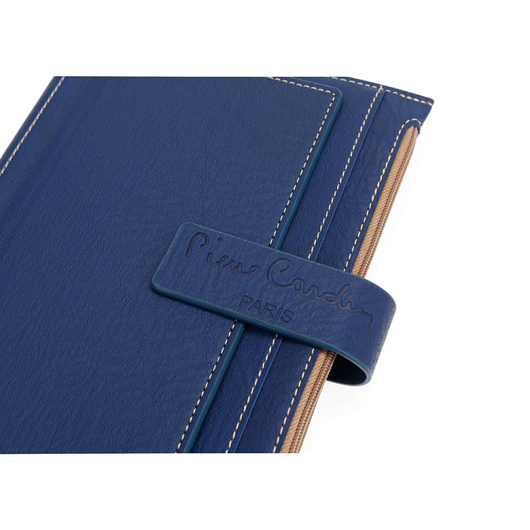 Записная книжка Pierre Cardin в обложке, синяя, 21,5 х 15,5, 3,5 см
