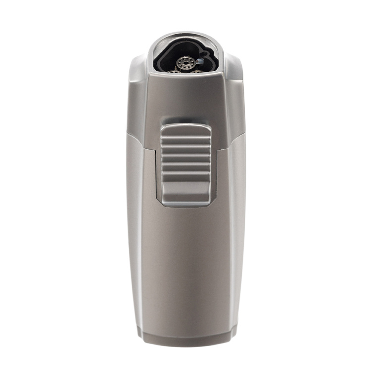 Зажигалка S.Quire газовая, турбо, тройное пламя, сталь