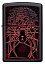 Зажигалка ZIPPO Spider Design с покрытием Black Matte, латунь/сталь, чёрная, матовая, 38x13x57 мм