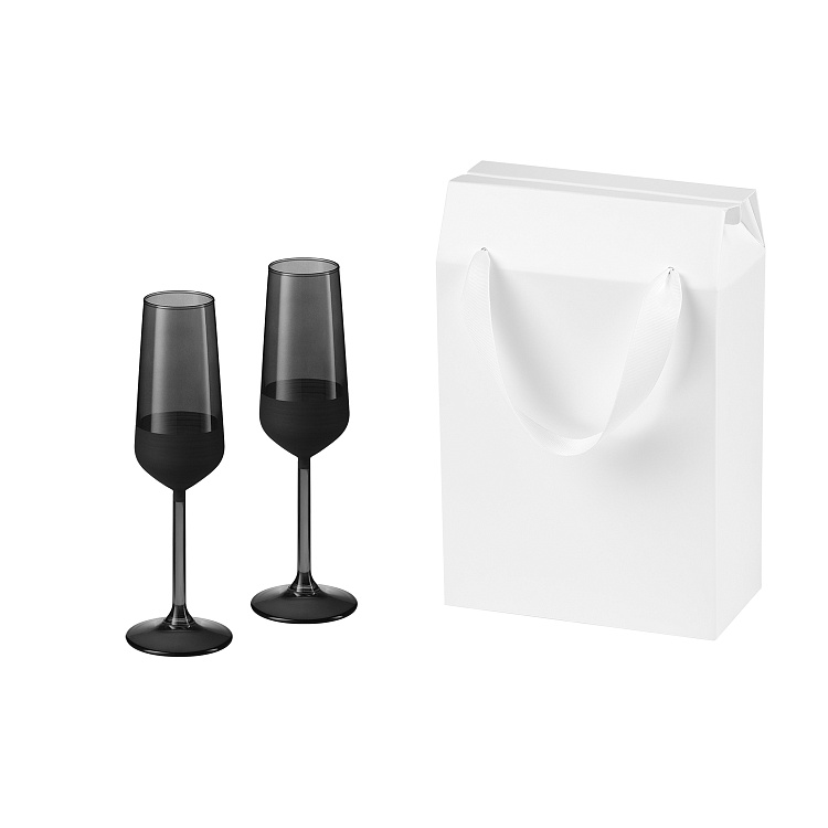 Подарочная коробка-пакет универсальная малая, белая