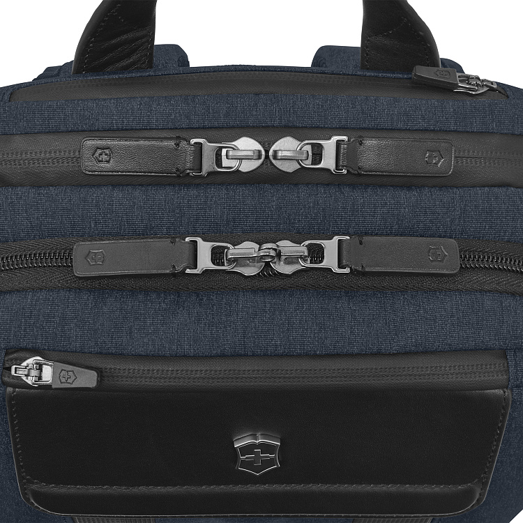 Рюкзак VICTORINOX Architecture Urban 2 Deluxe Backpack 15”, синий, полиэстер/кожа, 31x23x46 см, 23 л