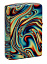 Зажигалка ZIPPO Swirl с покрытием Glow In The Dark Green, латунь/сталь, разноцветная, 38x13x57 мм