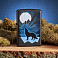 Зажигалка ZIPPO Wolf and Moon с покрытием Black Matte, латунь/сталь, чёрная, матовая, 38x13x57 мм