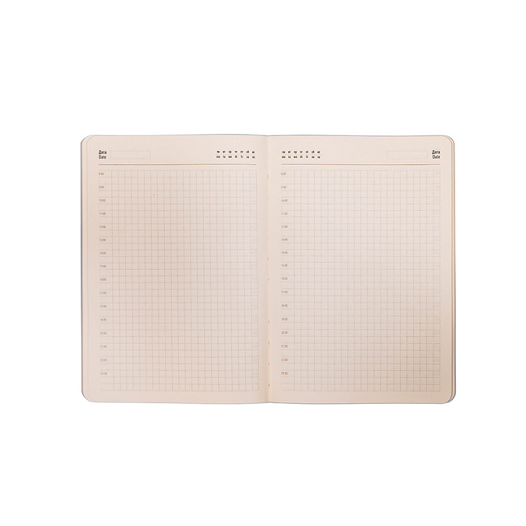 Ежедневник недатированный Tony, А5, глубокий синий, кремовый блок в клетку