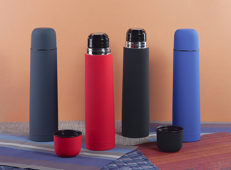 Термос "Родос", покрытие soft touch, 1 л.