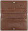 Кошелёк женский BUGATTI Lady Top, коньячный, натуральная воловья кожа, 19,5х2х10 см