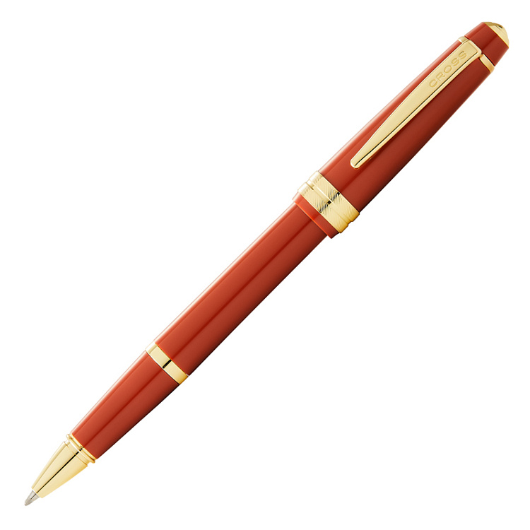 Ручка-роллер Cross Bailey Light Polished Amber Resin and Gold Tone