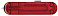 Задняя накладка для ножей VICTORINOX 58 мм, пластиковая, полупрозрачная красная