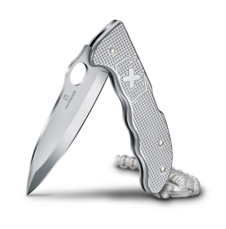 Нож охотника VICTORINOX Hunter Pro M Alox 130 мм, 4 функции, с фиксатором лезвия, серебристый
