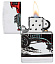 Зажигалка ZIPPO Hot Rod Design с покрытием 540 Matte, латунь/сталь, белая, матовая, 38x13x57 мм