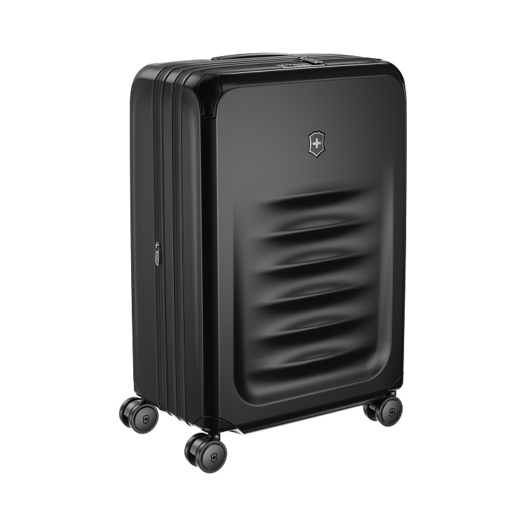 Чемодан VICTORINOX Spectra™ 3.0 Exp. Medium Case, чёрный, поликарбонат Sorplas™, 46x30x69 см, 81 л