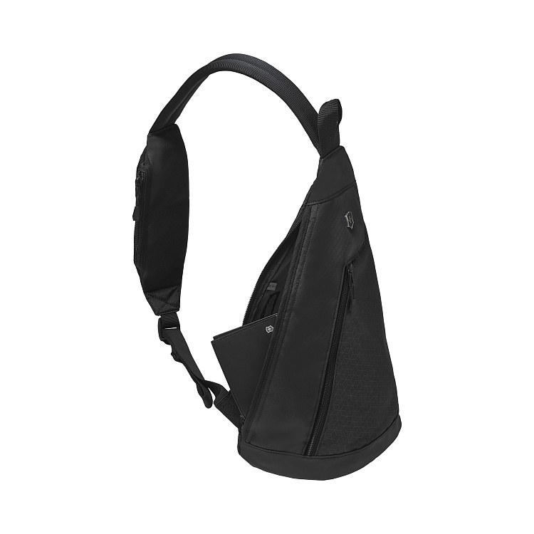 Рюкзак с одним плечевым ремнём VICTORINOX Altmont Original, чёрный, нейлон, 25x14x43 см, 7 л