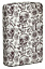 Зажигалка ZIPPO Skeleton с покрытием Glow in the Dark Green, латунь/сталь, серая, 38x13x57 мм