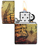 Зажигалка Zippo Pirate Ship с покрытием White Matte, латунь/сталь, белая, матовая, 38x13x57 мм