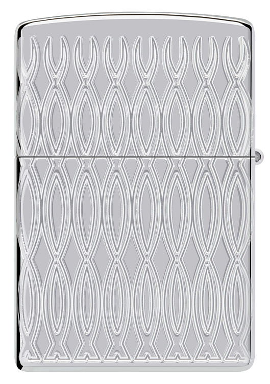 Зажигалка ZIPPO Armor® с покрытием High Polish Chrome, латунь/сталь, серебристая, 38x13x57 мм