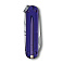 Нож-брелок VICTORINOX Classic SD Colors "Persian Indigo", 58 мм, 7 функций, полупрозрачный индиго