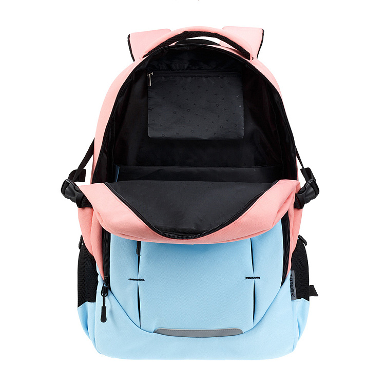 Рюкзак TORBER CLASS X, розово-голубой, полиэстер 900D, 46 x 32 x 18 см