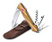 Нож перочинный VICTORINOX Wine Master, 130 мм, 6 функций, с фиксатором, рукоять из оливкового дерева
