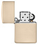 Зажигалка ZIPPO Classic с покрытием Flat Sand, латунь/сталь, бежевая, глянцевая, 38x13x57 мм