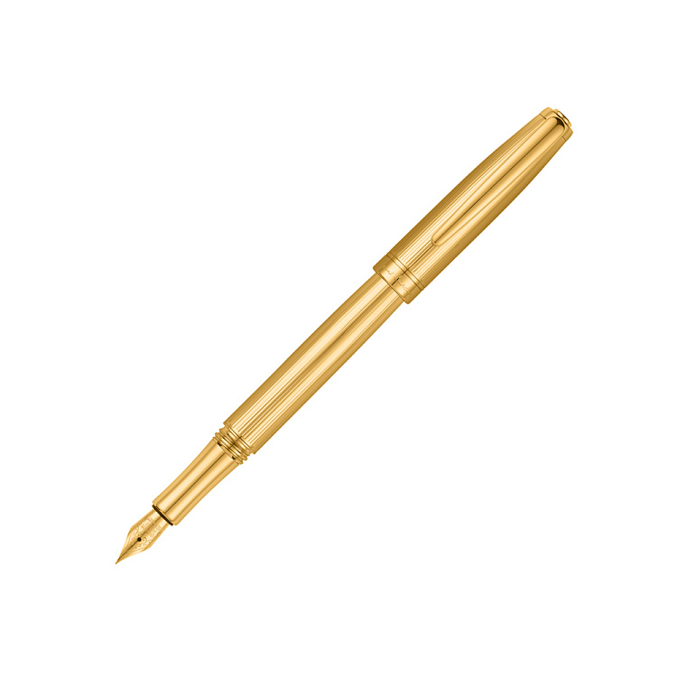 Ручка перьевая Pierre Cardin GOLDEN. Цвет - золотистый.  Упаковка B-1