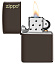 Зажигалка ZIPPO Classic с покрытием Brown Matte, латунь/сталь, коричневая, матовая, 38x13x57 мм