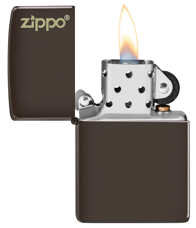 Зажигалка ZIPPO Classic с покрытием Brown Matte, латунь/сталь, коричневая, матовая, 38x13x57 мм