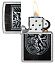 Зажигалка ZIPPO Dragon Design с покрытием Street Chrome, латунь/сталь, серебристая, 38x13x57 мм
