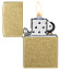 Зажигалка ZIPPO Classic с покрытием Street Brass, латунь/сталь, золотистая, 38x13x57 мм