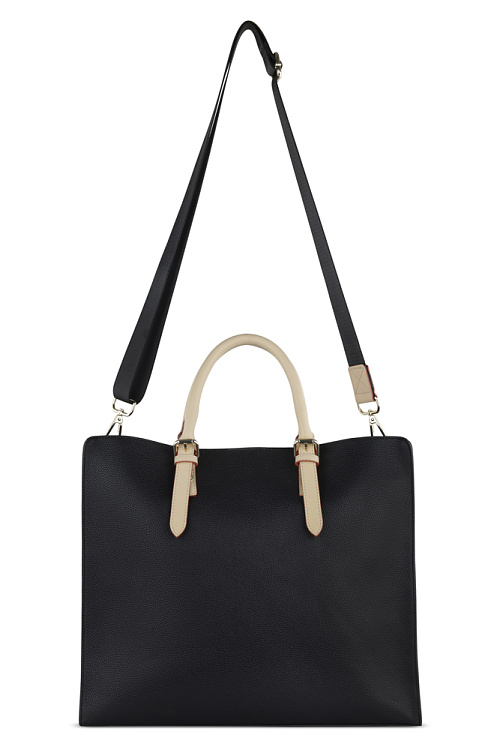 Сумка-шоппер BUGATTI Ella, черная , полиуретан, 37х12х31 см