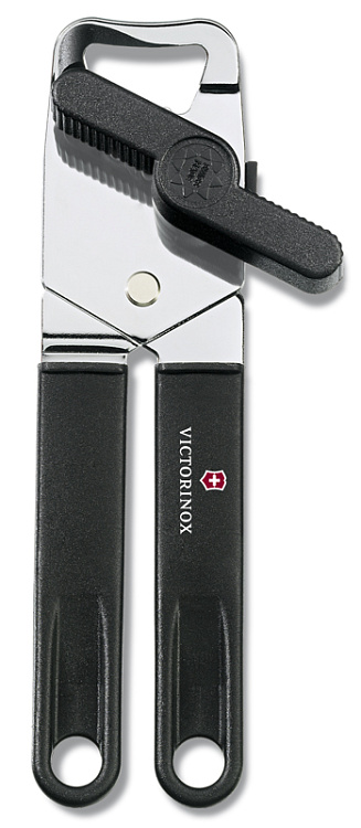 Консервный нож VICTORINOX универсальный, сталь/пластик, чёрный